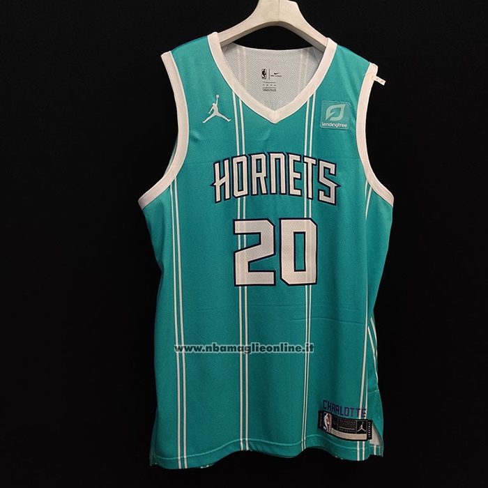 Maglia Charlotte Hornets Gordon Hayward #20 Icon Autentico 2020-21 Verde